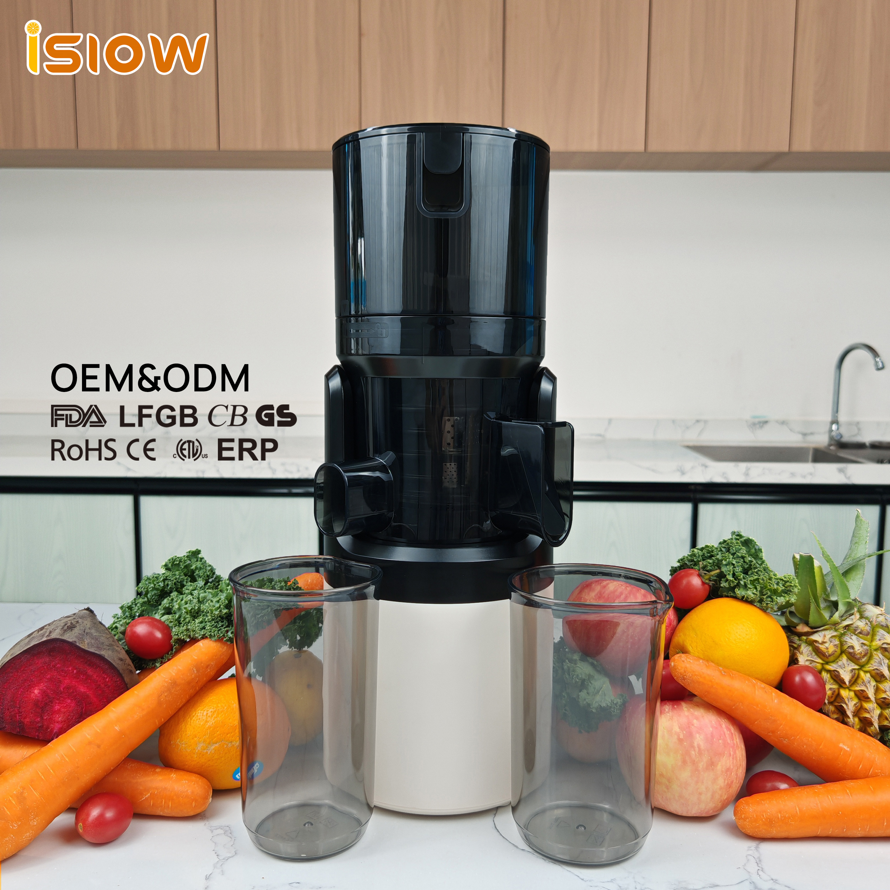 SJ-068 5.51inch Big Mouth Automatic 1900ml Large Capacity Cold Press Electric Vegetable Commercial Household slow juicer